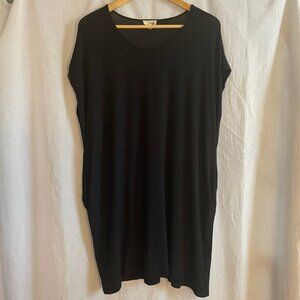 Short Sleeve Soft Black Tunic